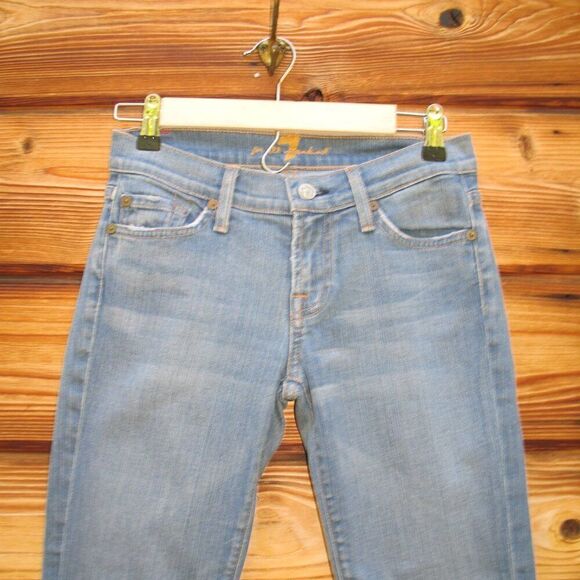 7 For All Mankind 7FAM Low Rise Y2K Boot Cut Jeans 26 X 30 - Picture 4 of 12